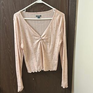 Cinched Double Button Tee